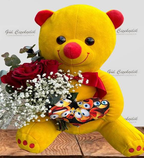 PELUŞ AYICIK 65 CM 5 GÜL 