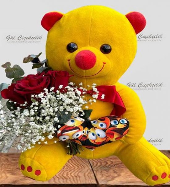 PELUŞ AYICIK 65 CM 5 GÜL 