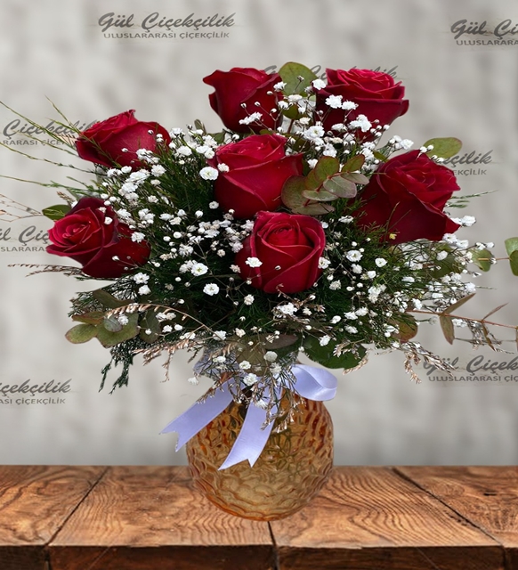 HONEY VAZODA 7 KIRMIZI GÜL