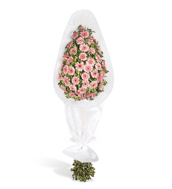 Pembe Düşler Gerbera Çelengi