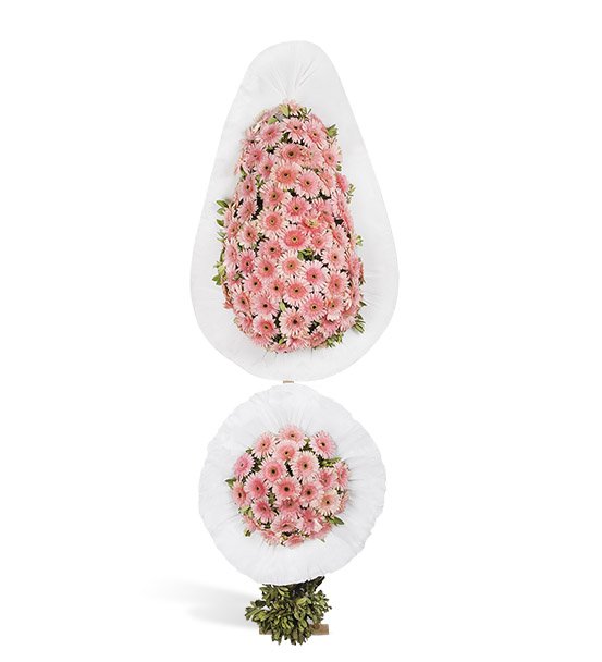 Pembe Hayat Gerbera Kutlama Çelengi