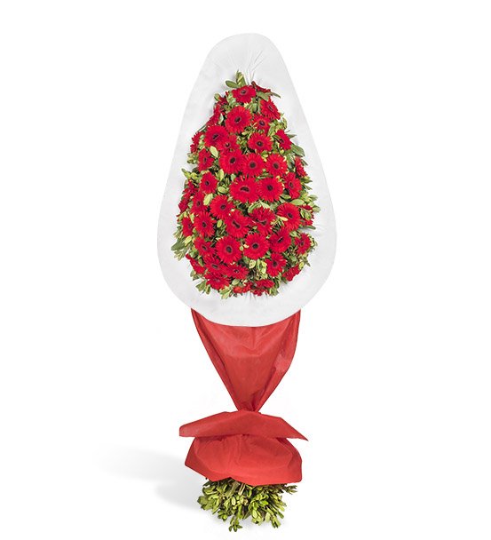 Destansı Gün Kırmızı Kutlama Çelengi